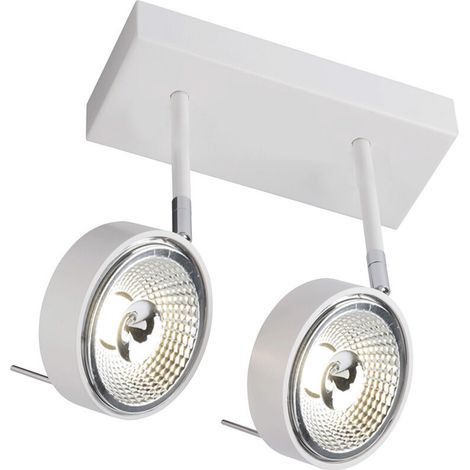 Faretto soffitto doppio rettangolare bianco GU10 Shilo FUSSA (1/2)