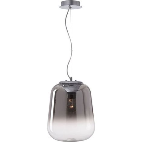 [NEUWERTIG] B-Ware NOVA LUCE Pendelleuchte Hängelampe OLIVERIO Chrom Aluminium Glas 45 cm E27 LED (1/2)