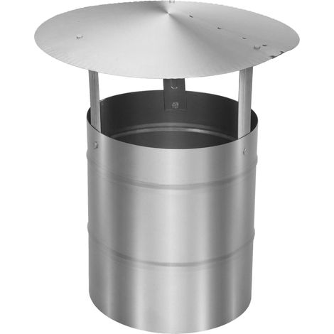 KOTARBAU® Chapeau De Cheminée - Inox - ø 170 mm - Argent - Chapeau Cheminée Anti Pluie - Résistant à la Corrosion - Installation Facile - Design Moderne (1/5)