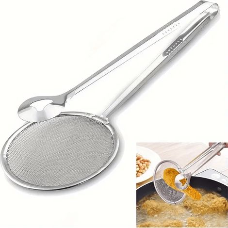 Ustensiles de cuisine en acier inoxydable, polyvalents, faciles à nettoyer, indispensables pour la cuisine et les grillades en extérieur. (1/5)