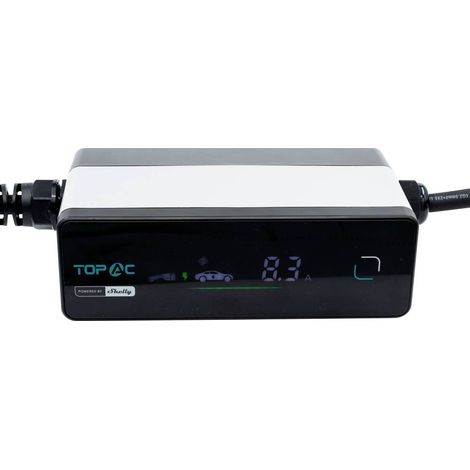 TOPAC EVE01-11R CHARGEUR EV PORTABLE, 11 KW, ALIMENTÉ PAR SHELLY - WI-FI 11 KW, COURANT DE CHARGE RÉGLABLE (6-16 A), PRISE TRIPH