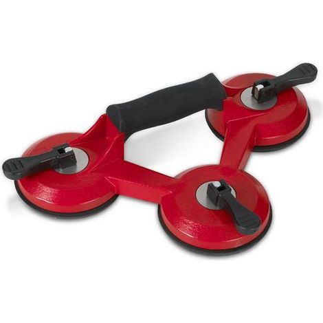 Ventosa Tripla RUBI 66904 - Sollevatore Professionale per Superfici Lisce