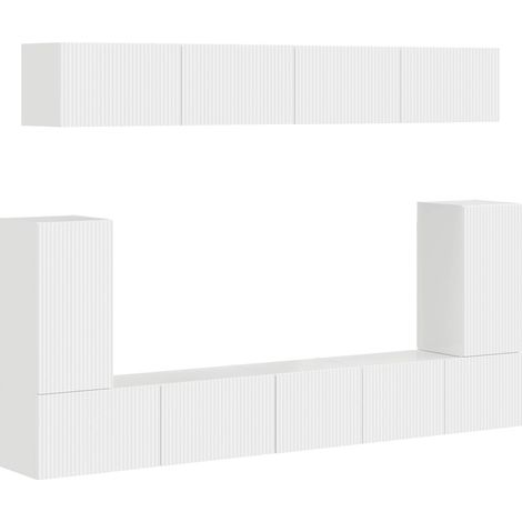 Jeu de 4 pieds de meuble ronds en eucalyptus blanc 8 x 8 x 5 cm Pouvant supporter un poids d'environ 100 kg (1/5)