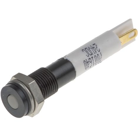 Voyant LED lumineux  Blanc RS PRO, dia. 6mm, 24V c.c., taille de la lampe 3 mm, IP67 ( Prix pour 1 )