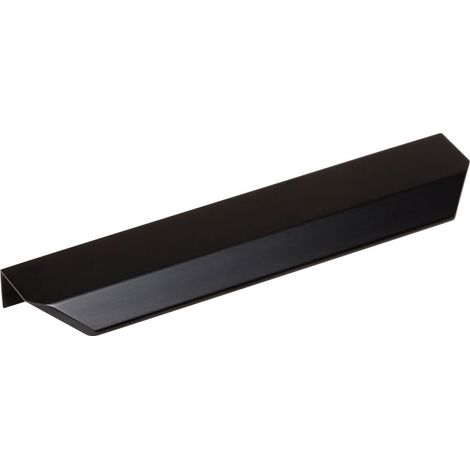 Poignée de porte coulissante noir mat – Longueur 200 mm – Entraxe 128 mm – Fixation au dos de la façade – Fosun (1/2)