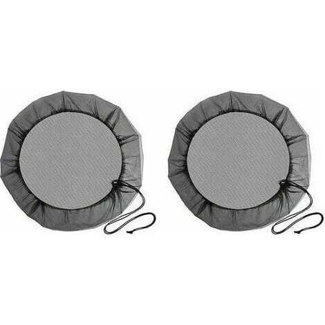 Filet de Protection avec Cordon Serrage Couverture Anti-Moustique & Animaux pour Récupérateur deau Pluie Diamètre cm 2 Pièces 95 (1/4)