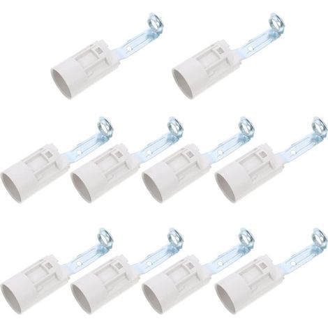 Prise D'Ampoule Bougie E14 Support Candelabra Pour Lustres Éclairage Intérieur 8.00 X 2.10 X 2.10 Cm Pack De 10 Douilles De Lampe (1/5)