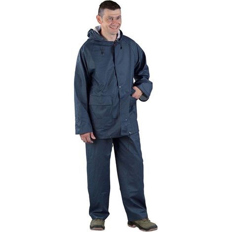 Ensemble de pluie 170g Enduction PU Coverguard EN 343 Bleu Marine XL (1/2)