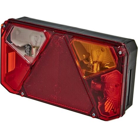 Luce posteriore multifunzione rettangolare 5 poli destra alogena 12-24V UNIVERSALE LA40908 (1/5)