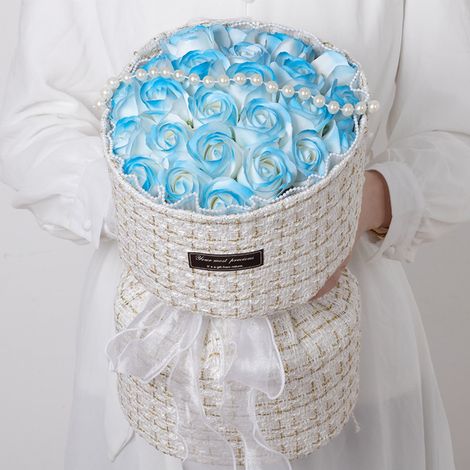 Roses - Bouquet En Tissu Avec Lumières Led - Décoration Intérieure Pour Jour De La Saint-Valentin - 21 Pièces (1/5)