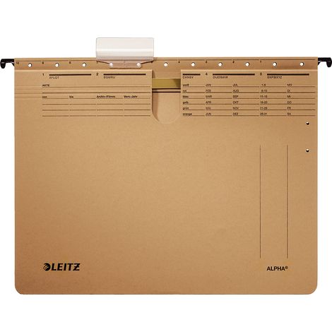 Leitz, Chemises suspendues, avec découpe en forme de pouce,