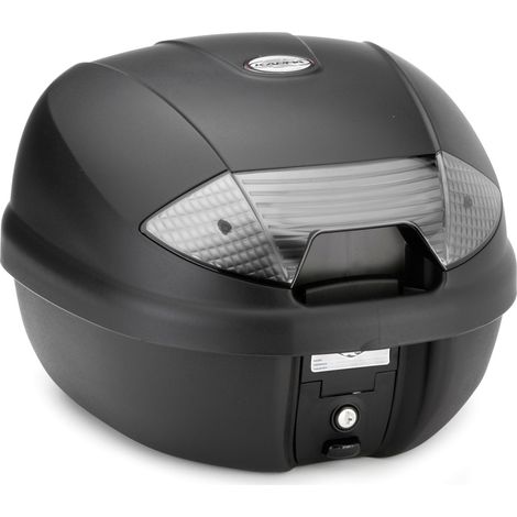 Maleta KAPPA TOP CASE 30L MONOLOCK K30NT con reflectores blancos (incluye placa)