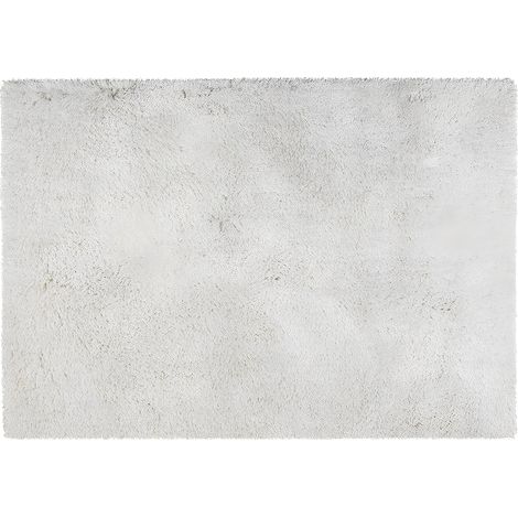 Tapis shaggy à poils longs microfibre - 160 x 230 cm - Blanc cassé - HARVEY (1/5)