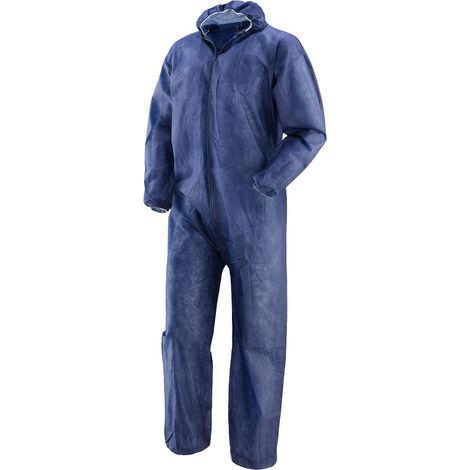 TUTA DA LAVORO MONOUSO COL. BLU  TG.XXL 40GR.  PZ 1,0 (1/3)
