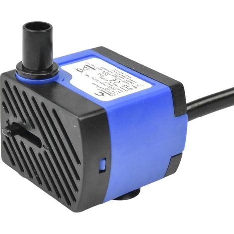 Pompe d'aquarium silencieuse 3 W, débit de 47 GPH, pour petites fontaines de bureau et distributeurs d'eau pour animaux (1/5)