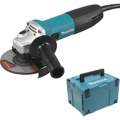 Makita – Meuleuse angulaire 1400W Ø125mm – Anti-redémarrage – Protection SJS contre retours de force – Démarrage progressif – Coffret MAKPAC - 9565CR (1/2)