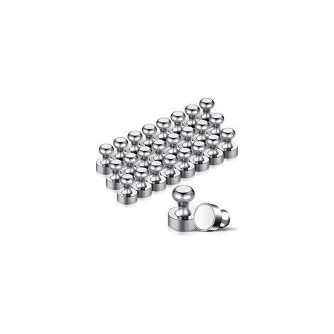 Lot de 24 aimants puissants 12x16mm – Acier inoxydable – Capacité jusqu'à 20 feuilles A4 – Boîte de rangement incluse - 24PCS (1/5)