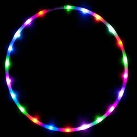 Cerceau De Fitness - Cerceau Pliable Avec LED Et Effet Glitter - Pour Aerobic Et Hoop Danse - Diamètre 90 Cm - 1 Piece (1/5)