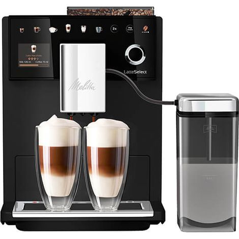 Melitta Latte Select Frosted Black 630-212 Bean To Cup Coffee Machine