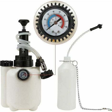 Bleeder De Frein - Bouteille De Récupération 3 L - Pression De Fonctionnement 10 À 30 PSI - Adaptateur E20 - 1 Pièce (1/5)