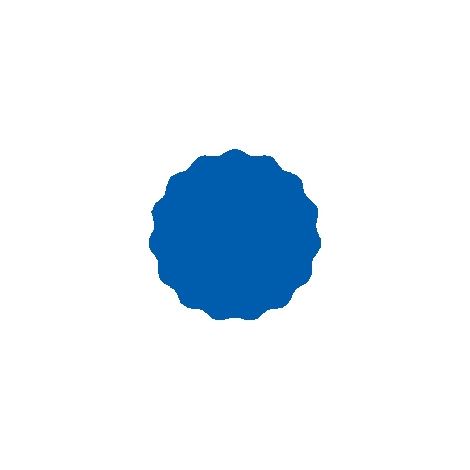 Etichetta per barattolo da 5,5 cm per conserve, 48 pezzi, blu opaco (1/2)