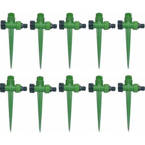 Piquet porte-arroseur avec filetage supérieur 1/2" femelle et 3/4" mâle dans le même produit. Emballez 10 unités. Offre exclusive (1/3)