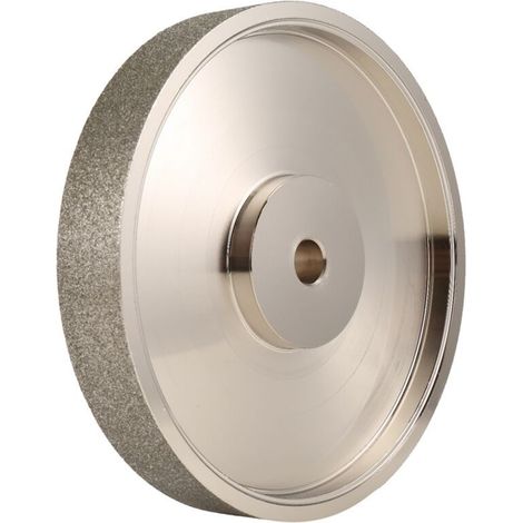 CBN-Schleifscheibe, 6 Zoll Durchmesser x 1 Zoll Breite, mit 1/2 Zoll Aufnahme, diamantbeschichtet zum Schärfen von HSS, Körnung 80 (1/5)