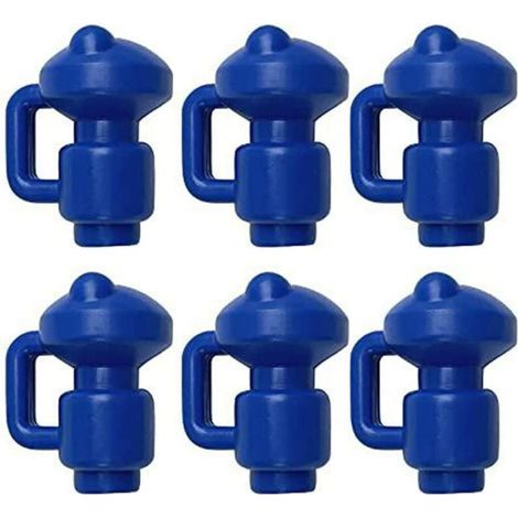 Embouts de protection pour trampolines, lot de 6, embouts pour poteaux de filet de trampoline, Ø 3,2 mm, embouts extra stables et résistants aux intempéries, embouts de saut, embouts pour poteaux, emb (1/5)