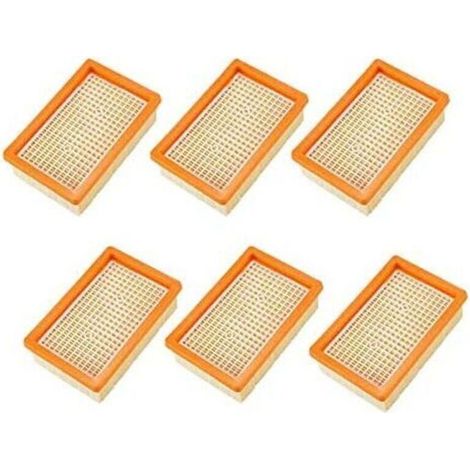 Lot de 6 Filtres pour Aspirateur Karcher MV4 MV5 MV6 WD4 WD5 WD6, PièCes de Rechange Filtre HéPatique (1/5)