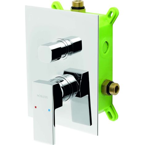 Novaservis Nobless Edge - Armatur-Unterputz, für 2 Verbraucher, mit Einbaukörper, chrom BOX36051R,0