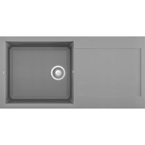 Lavello Elleci Incasso 1 vasca 100x50 Easy 480 Granitek Grigio Cemento LGY48048