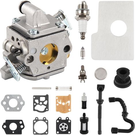 MS170 MS180 C1Q-S57A Carburateur Kit compatible pour Stihl 017 018 MS 170 180 180C MS170 MS180 MS170C MS180C Kettensäge/Rasenmäher mit Luftfilter Tune Up Kit (1/5)