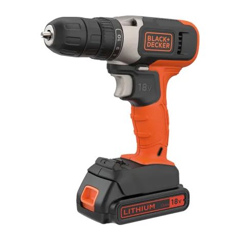 BLACK+DECKER - Trapano a batteria 18V, 2x batteria 1,5 Ah BCD001C2-QW (1/5)