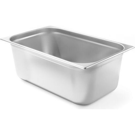 Contenedor GN 1/1, altura 200 mm, acero inoxidable - Hendi 800157