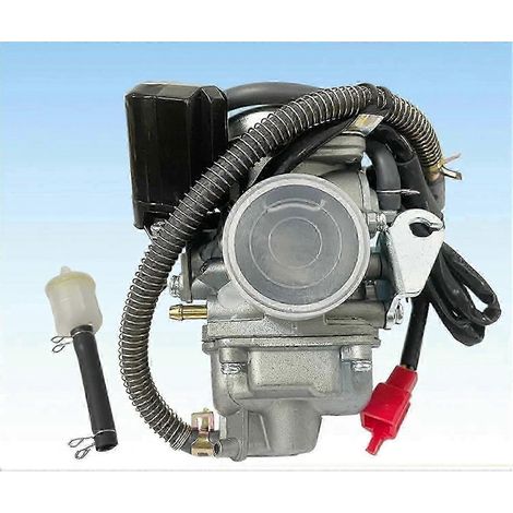 Kit de carburateurs pour moto PD26J, compatible avec les scooters et quads Honda GY6 125cc et 150cc (4 pièces avec starter électrique). (1/4)