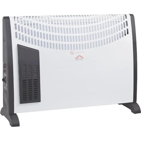 dcg Calefactor Turbo Eléctrico Negro 2000 W Calefacción