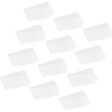 Baluue Lot de 12 cales de nivellement transparentes en PVC (1/5)