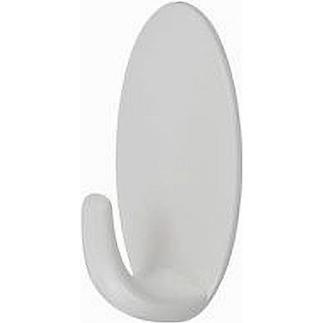 TRADE SHOP - Set 3pz Ganci Appendini Adesivi Ovali Parete Casa Cucina Bagno Attaccapanni 59677 - (1/2)