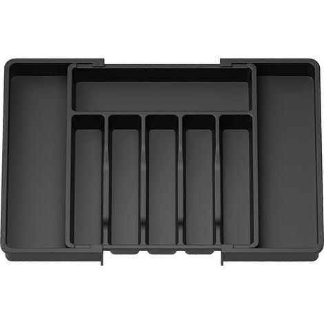 Organisateur de tiroir à couverts, plateau extensible pour ustensiles de cuisine, réglable pour couverts et argenterie H (1/5)