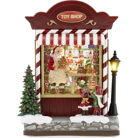 Fade Snowglobe Toyshop Natalizio 17 x 13 x 23 Cm con Luci e Musica Resina Multicolor (1/2)