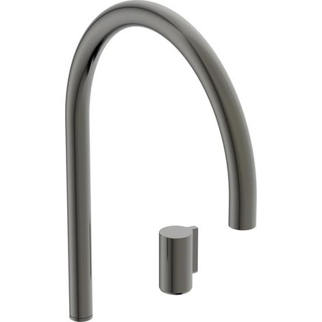Robinet de lavabo IS avec bec haut, Solos, sans vidage, finition gris magnétique