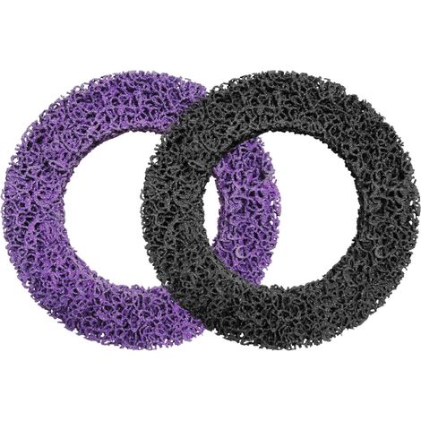 Lot de 2 Disques de Décapage CSD 150 mm,Disques de Nettoyage en Nylon pour Meuleuse d'Angle et Nettoyeur de Moyeu de Roue,pour Enlever Rouille,Peinture et Oxydation sur Métal (1/5)