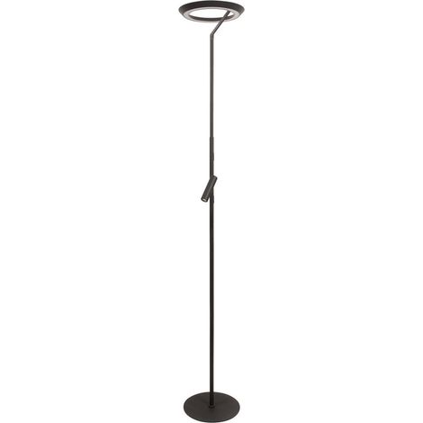 Lampadaire de conception Celeste noir Ø 28cm avec lumière de lecture - 03745/25/30 (1/3)