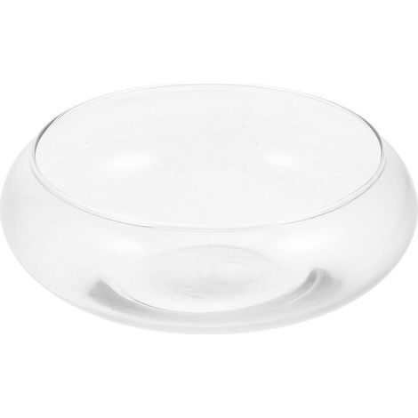durchsichtige Glasschale mit großer Öffnung, runde Vase, Terrarium, Hydrokultur-Pflanze, Heim-, Büro-, Hochzeitsdekoration (1/5)