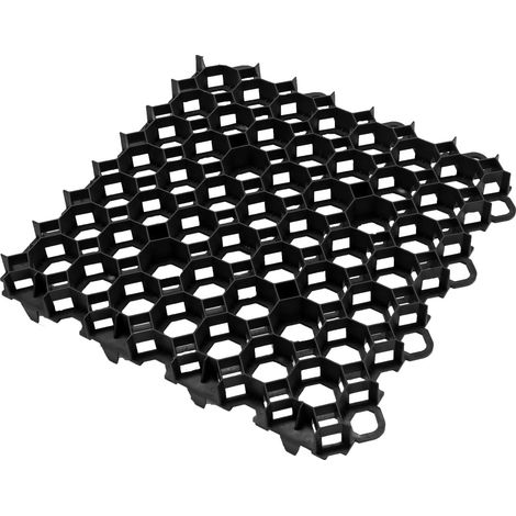 Stabilisateur de gravier noir 490 x 490 mm - Par pièce