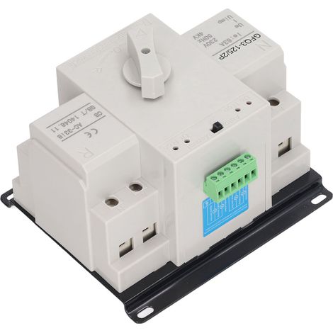 Commutateur de transfert automatique double alimentation pour mini-générateur, idéal pour la maison, l'atelier et le bâtiment (230 V CA, 63 A). (1/5)