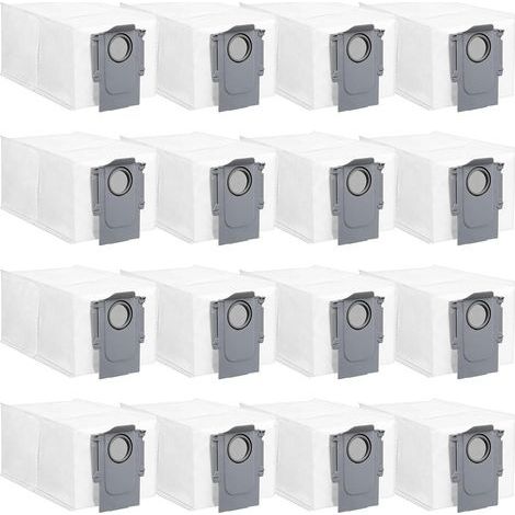 16 Sacs à Poussière Accessoires pour Roborock QV 35A/QV 35S/Saros 10R/Qrevo Curv/Qrevo Edge/S8 MaxV Ultra/S8 Max Ultra/Q Revo/Qrevo Pro/Qrevo MaxV/Qrevo S/Qrevo Master/Qrevo Slim, 3L Sacs (1/5)