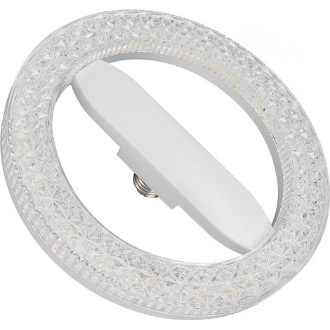 Ampoule ronde LED E27 E26 24W 3 températures de couleur effet cristal basse consommation pour plafonnier (1/5)