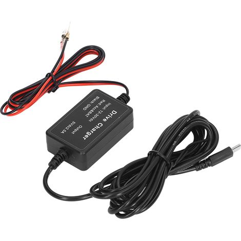Kit de câblage pour caméra embarquée haute sécurité avec surveillance 24h/24, compatible avec caméra de rétroviseur, GPS et détecteur de radar (type C). (1/5)
