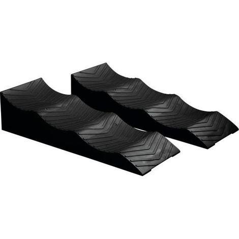 Cales pour camping-car - OPTIMA - 3 niveaux 4 / 7 /10 cm - 2500 Kg max par cale - Sac de rangement inclus - X2